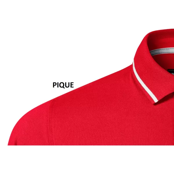  Pánské triko s límečkem MALFINI PREMIUM PERFECTION PLAIN 251 FORMULA RED 