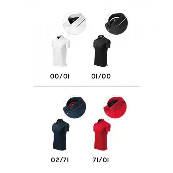  Pánské triko s límečkem MALFINI PREMIUM GRAND 259 FORMULA RED 