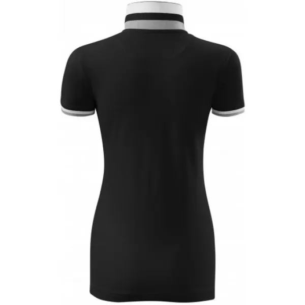  Dámské triko s límečkem MALFINI PREMIUM COLLAR UP 257 ČERNÁ 