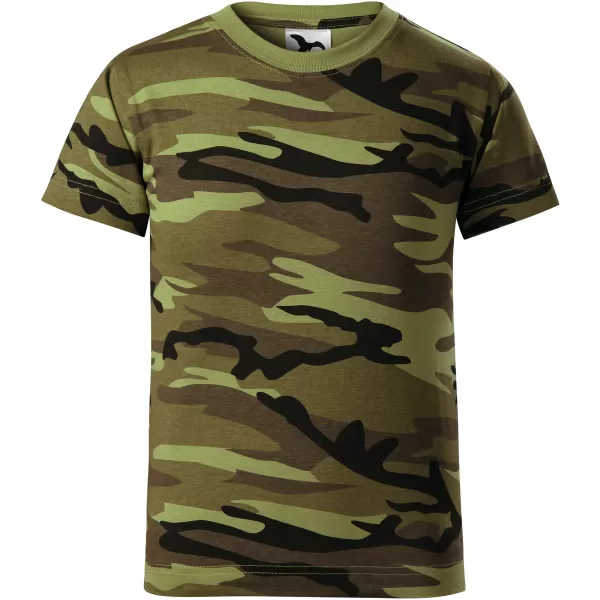  Dětské triko MALFINI CAMOUFLAGE 149 CAMOUFLAGE GREEN 