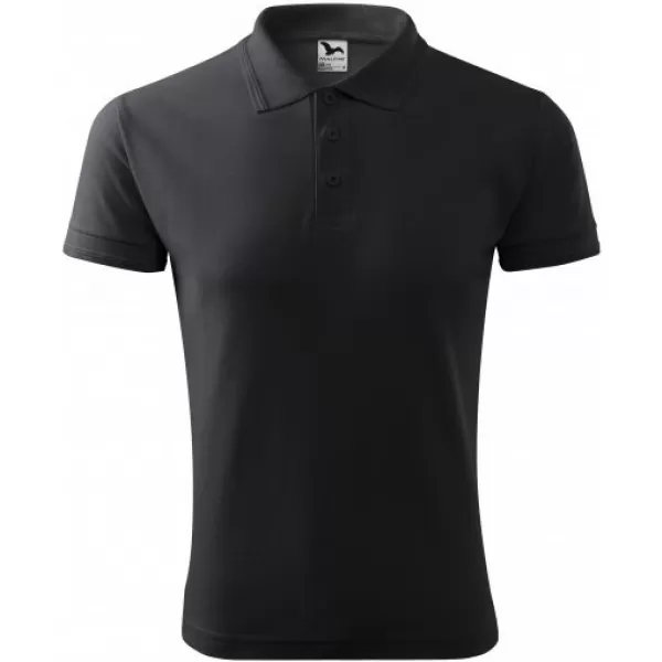  Pánské triko s límečkem MALFINI PIQUE POLO 203 EBONY GRAY 