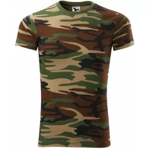  Pánské triko MALFINI CAMOUFLAGE 144 CAMOUFLAGE BROWN 