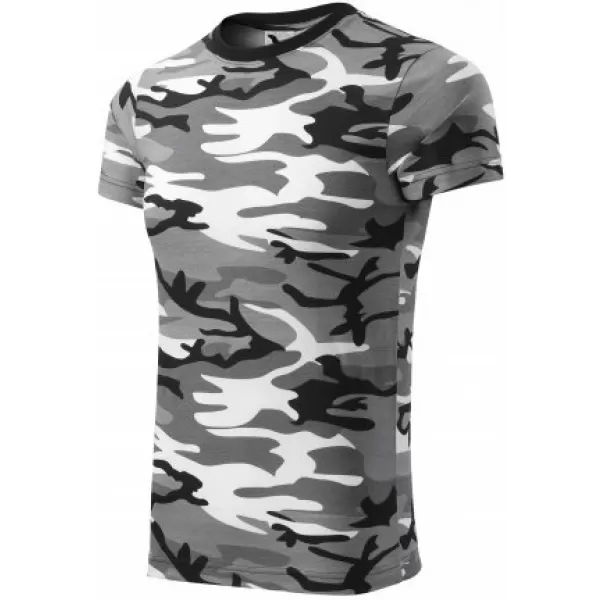  Pánské triko MALFINI CAMOUFLAGE 144 CAMOUFLAGE GRAY 