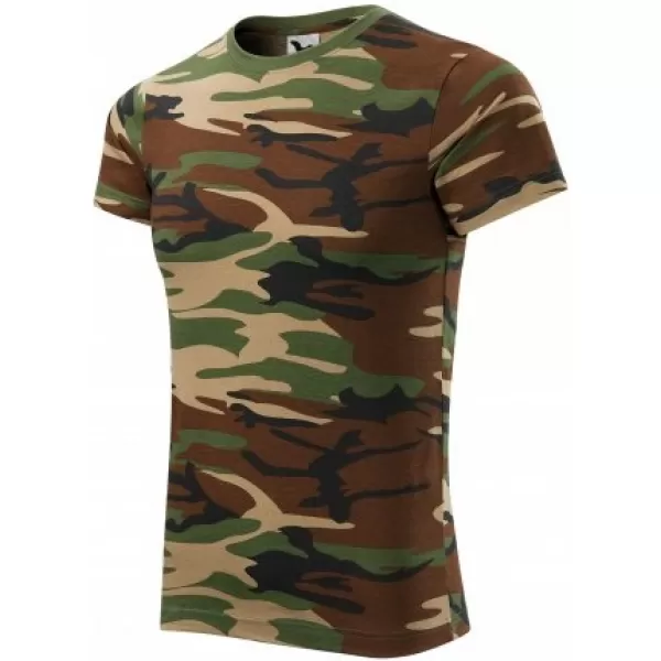  Pánské triko MALFINI CAMOUFLAGE 144 CAMOUFLAGE BROWN 