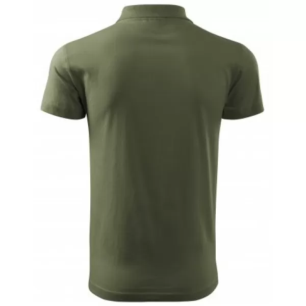  Pánské triko s límečkem MALFINI SINGLE J. 202 KHAKI 