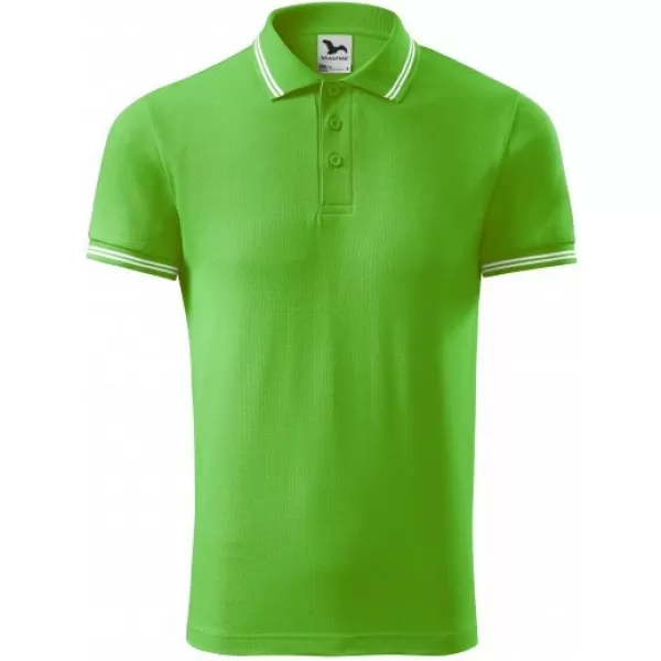  Pánské triko s límečkem MALFINI URBAN 219 APPLE GREEN 
