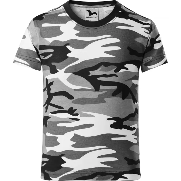  Dětské triko MALFINI CAMOUFLAGE 149 CAMOUFLAGE GRAY 