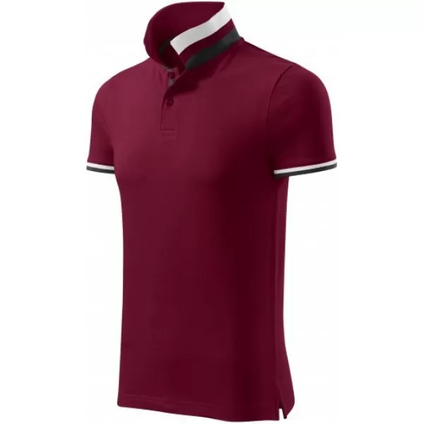  Pánské triko s límečkem MALFINI PREMIUM COLLAR UP 256 GARNET 