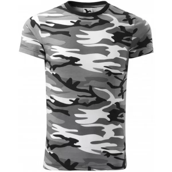  Pánské triko MALFINI CAMOUFLAGE 144 CAMOUFLAGE GRAY 