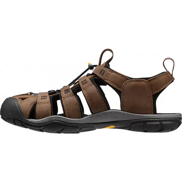  Pánské sandále KEEN CLEARWATER CNX LEATHER M DARK EARTH/BLACK 