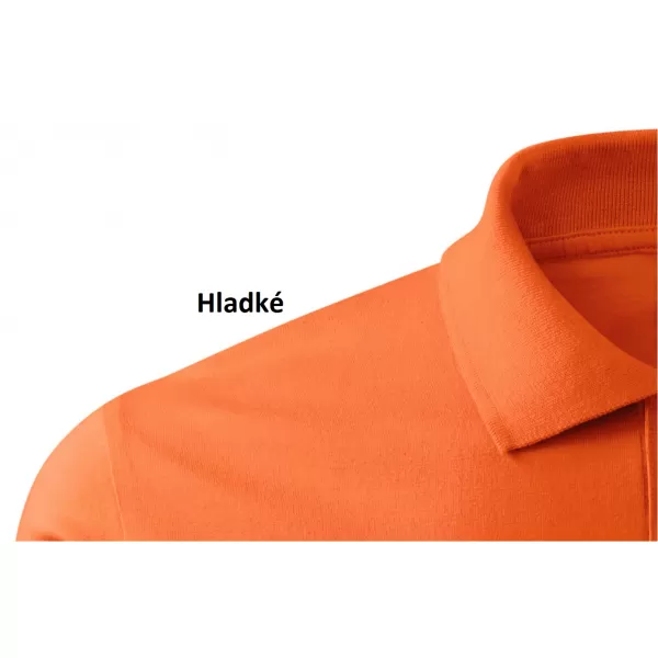 Pánské triko s límečkem MALFINI SINGLE J. 202 ORANŽOVÁ 