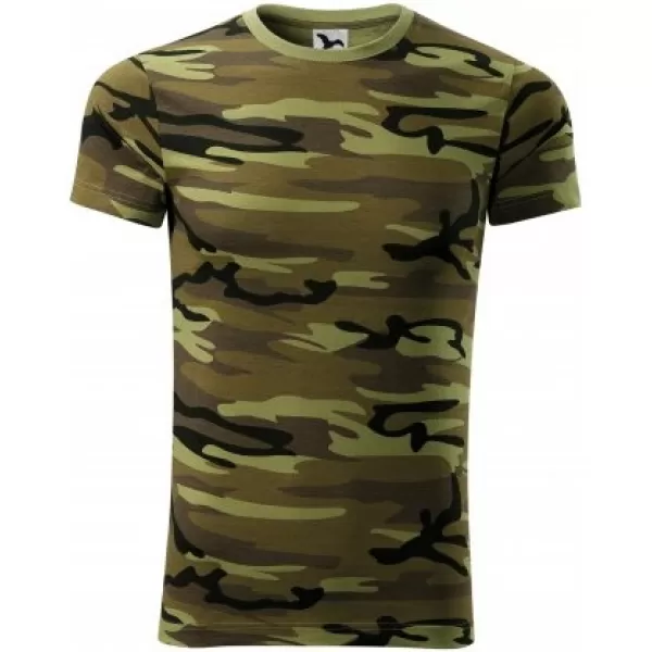  Pánské triko MALFINI CAMOUFLAGE 144 CAMOUFLAGE GREEN 