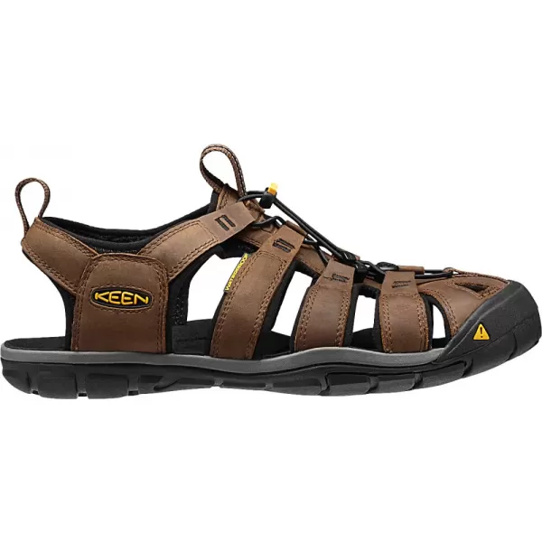  Pánské sandále KEEN CLEARWATER CNX LEATHER M DARK EARTH/BLACK 
