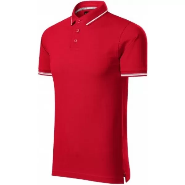  Pánské triko s límečkem MALFINI PREMIUM PERFECTION PLAIN 251 FORMULA RED 