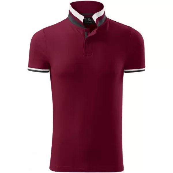  Pánské triko s límečkem MALFINI PREMIUM COLLAR UP 256 GARNET 