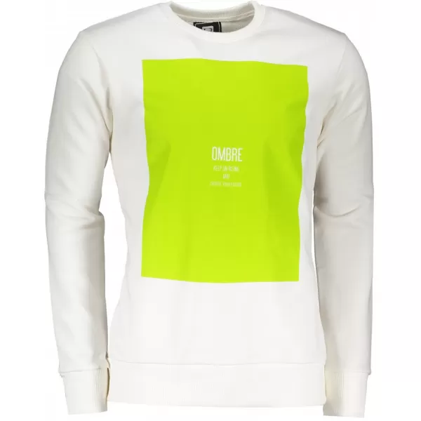  Pánská mikina OMBRE AB1045 WHITE 
