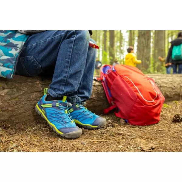  Dětské boty KEEN CHANDLER CNX Y BRILLIANT BLUE/BLUE DEPTHS 