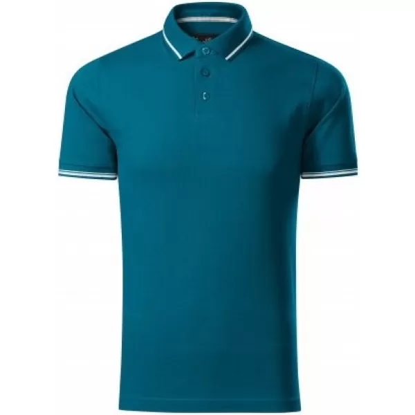  Pánské triko s límečkem MALFINI PREMIUM PERFECTION PLAIN 251 PETROLEJOVÁ 