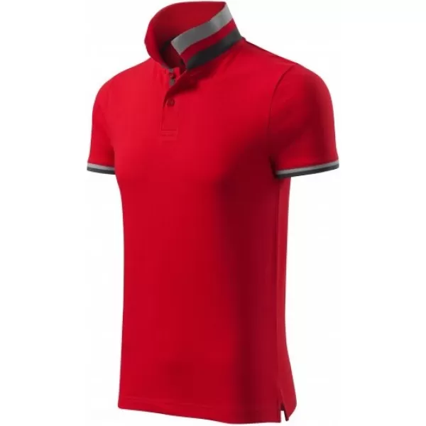  Pánské triko s límečkem MALFINI PREMIUM COLLAR UP 256 FORMULA RED 