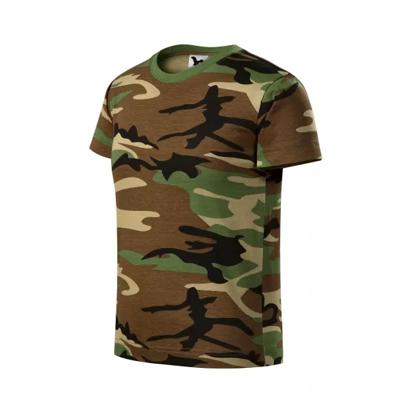  Dětské triko MALFINI CAMOUFLAGE 149 CAMOUFLAGE BROWN 