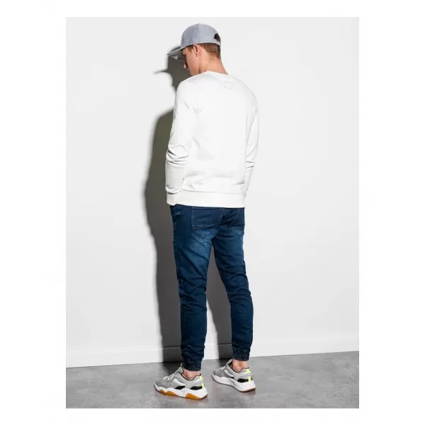  Pánská mikina OMBRE AB1045 WHITE 