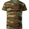 Dětské triko MALFINI CAMOUFLAGE 149 CAMOUFLAGE BROWN