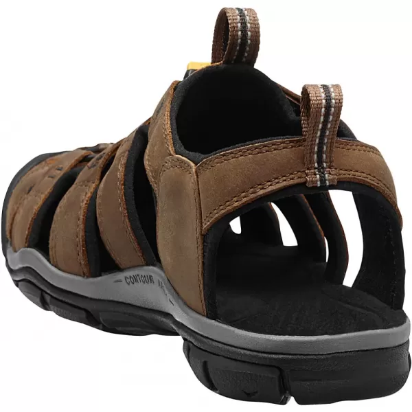 Pánské sandále KEEN CLEARWATER CNX LEATHER M DARK EARTH/BLACK 