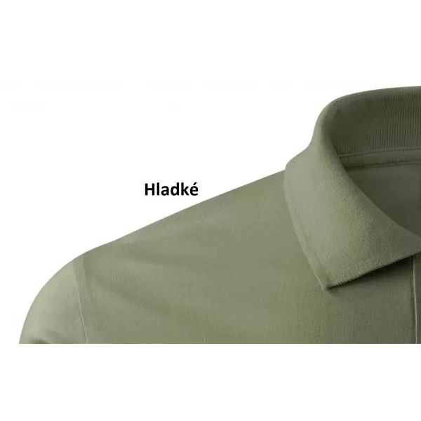  Pánské triko s límečkem MALFINI SINGLE J. 202 KHAKI 