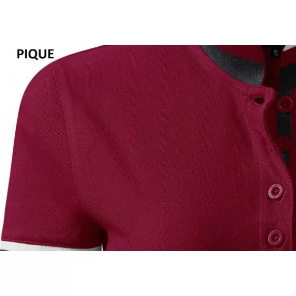  Pánské triko s límečkem MALFINI PREMIUM COLLAR UP 256 GARNET 