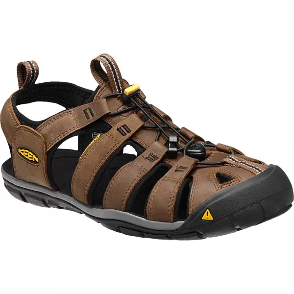  Pánské sandále KEEN CLEARWATER CNX LEATHER M DARK EARTH/BLACK 
