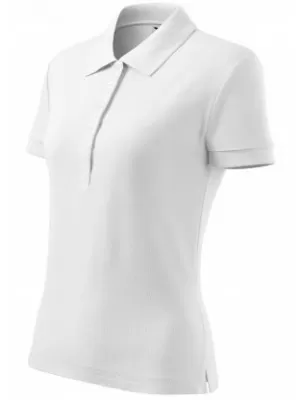 Dámské triko s límečkem MALFINI COTTON 213 BÍLÁ