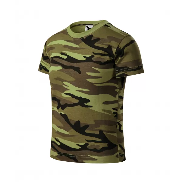  Dětské triko MALFINI CAMOUFLAGE 149 CAMOUFLAGE GREEN 