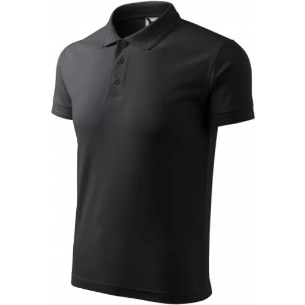  Pánské triko s límečkem MALFINI PIQUE POLO 203 EBONY GRAY 