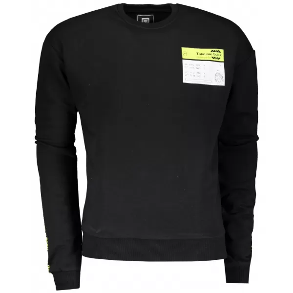  Pánská mikina OMBRE AB1046 BLACK 