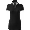Dámské triko s límečkem MALFINI PREMIUM COLLAR UP 257 ČERNÁ