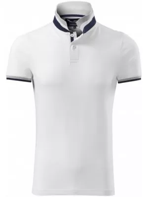 Pánské triko s límečkem MALFINI PREMIUM COLLAR UP 256 BÍLÁ