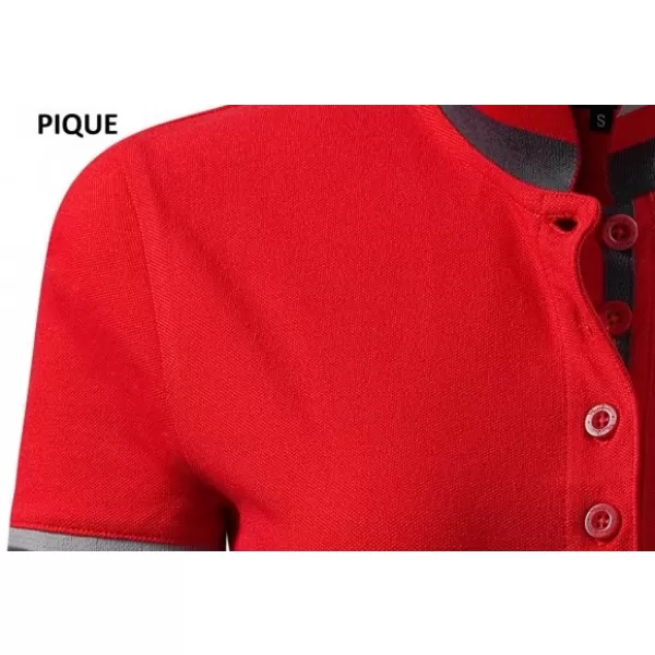 Pánské triko s límečkem MALFINI PREMIUM COLLAR UP 256 FORMULA RED 