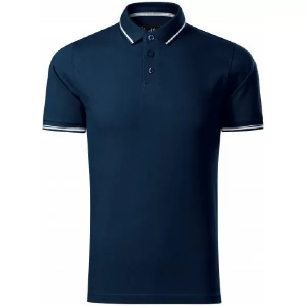  Pánské triko s límečkem MALFINI PREMIUM PERFECTION PLAIN 251 NÁMOŘNÍ MODRÁ 