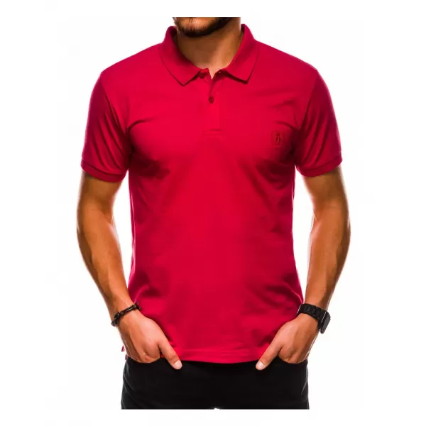  Pánské triko s límečkem OMBRE AS1048 RED 