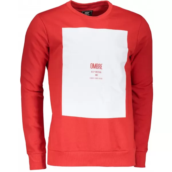  Pánská mikina OMBRE AB1045 RED 