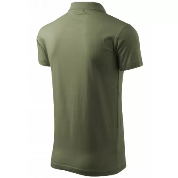  Pánské triko s límečkem MALFINI SINGLE J. 202 KHAKI 