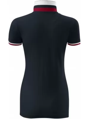 Dámské triko s límečkem MALFINI PREMIUM COLLAR UP 257 DARK NAVY
