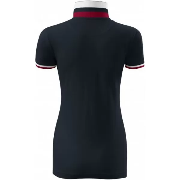  Dámské triko s límečkem MALFINI PREMIUM COLLAR UP 257 DARK NAVY 