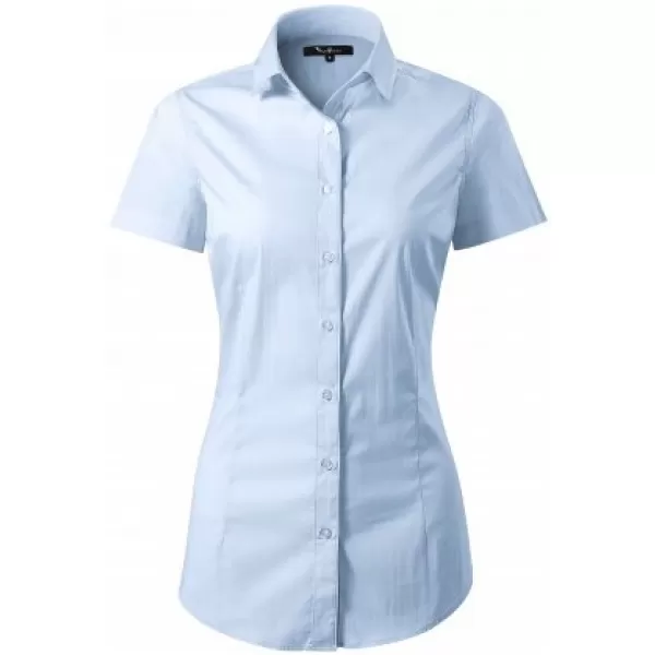  Dámská košile s krátkým rukávem MALFINI PREMIUM FLASH 261 LIGHT BLUE 