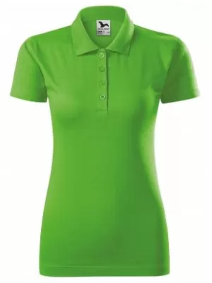 Dámské triko s límečkem MALFINI SINGLE J. 223 APPLE GREEN