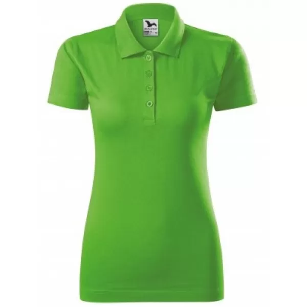  Dámské triko s límečkem MALFINI SINGLE J. 223 APPLE GREEN 