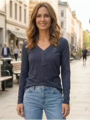 Dámské triko ALTISPORT HODEIA LTSS695 TMAVĚ MODRÁ