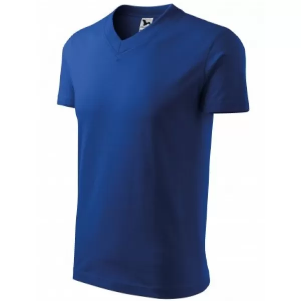  Pánské triko MALFINI V-NECK 102 KRÁLOVSKÁ MODRÁ 