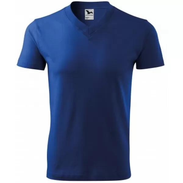  Pánské triko MALFINI V-NECK 102 KRÁLOVSKÁ MODRÁ 