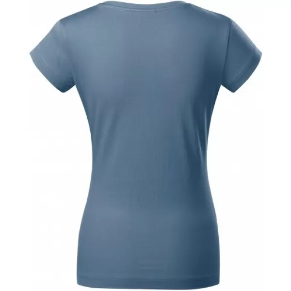  Dámské triko MALFINI FIT V-NECK 162 DENIM 